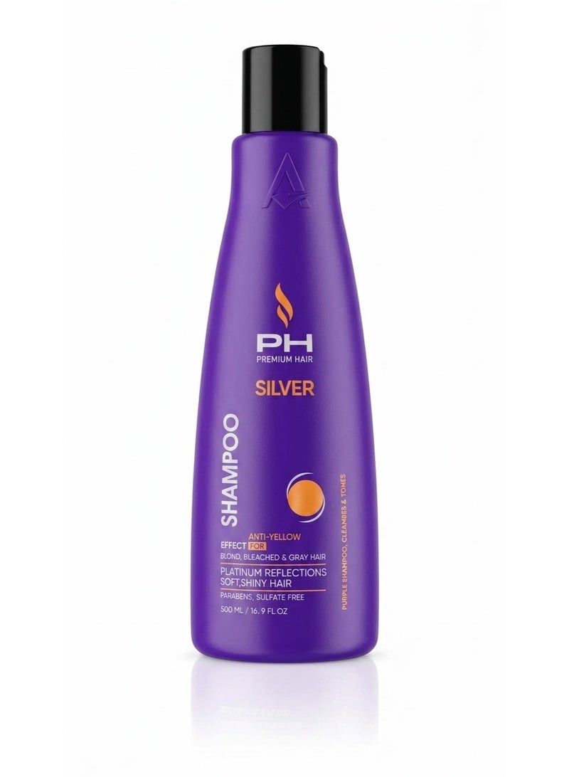 afrohair professional Silver Shampoo (Retail) – 500 ML (PH Premium) - Image 1