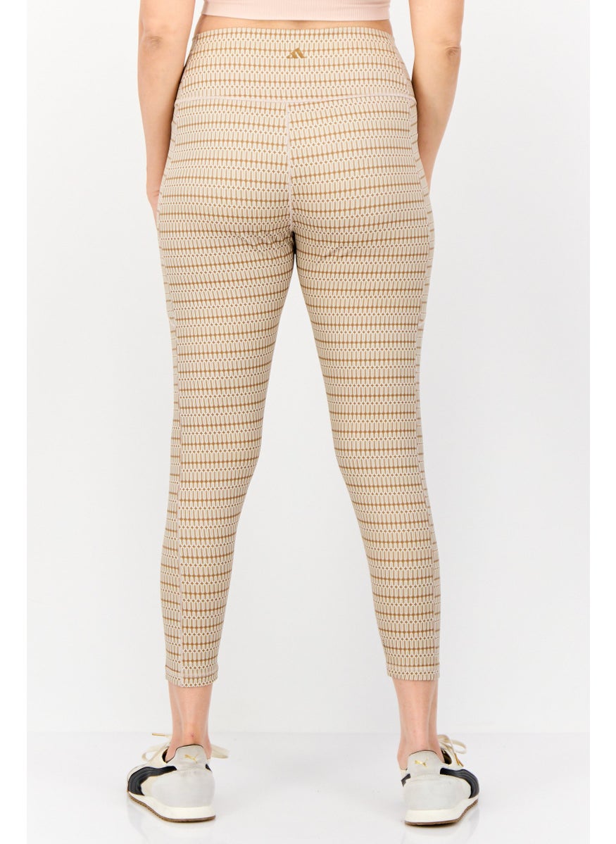 Adidas Women Tight Fit Training 7/8 Leggings, Tan  - Image 2