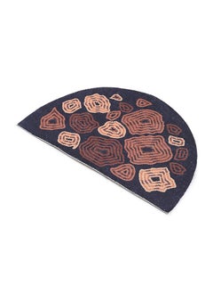 Status Contract Semi Circle/D-Shape Entrance Floor Door Mats Home Decor Non-Slip Carpet for Bathroom, Bedroom, Balcony, Living Room Washable Dirt Trapper (Pack of 2pcs), 38 X 58 Cm  - Image 1