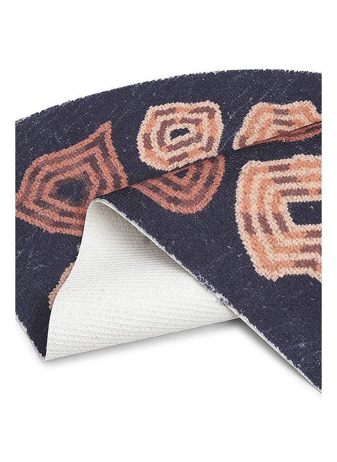 Status Contract Semi Circle/D-Shape Entrance Floor Door Mats Home Decor Non-Slip Carpet for Bathroom, Bedroom, Balcony, Living Room Washable Dirt Trapper (Pack of 2pcs), 38 X 58 Cm  - Image 2