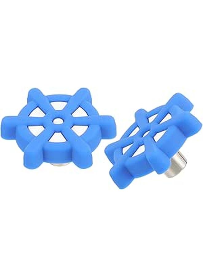 2 Pcs Nautical Rudder Wheel Cabinet Handles Soft Drawer Pulls Compact Lightweight Decorative Knobs - Image 1