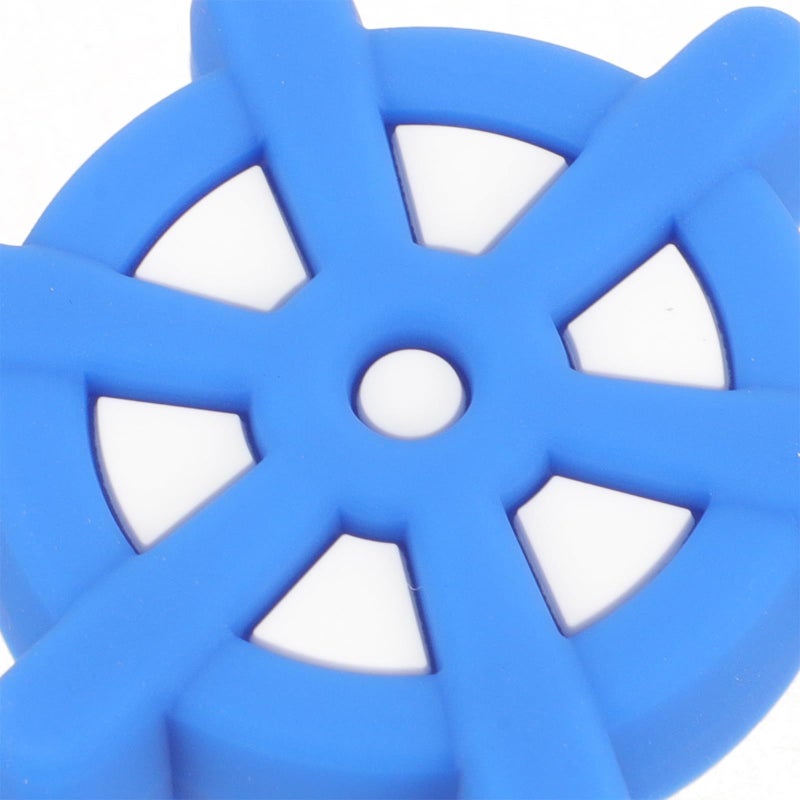 2 Pcs Nautical Rudder Wheel Cabinet Handles Soft Drawer Pulls Compact Lightweight Decorative Knobs - Image 4