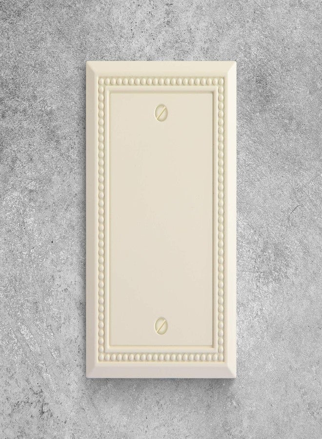 Henne Bery Harmon Designs Sunken Pearls Switch Plate/Wall Plate/Outlet Cover (Single Blank 2PK, Light Almond) - Image 4