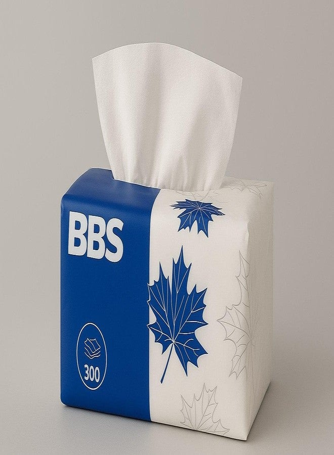 ZUGAD BBS Everyday Use Facial Tissue Paper Pack 300 Pulls in Each Pack | Strong Soft Absorbent Napkins for Face Care, Makeup Cleaning, Home Kitchen, Office Table & Car Dashboard (3) - Image 5
