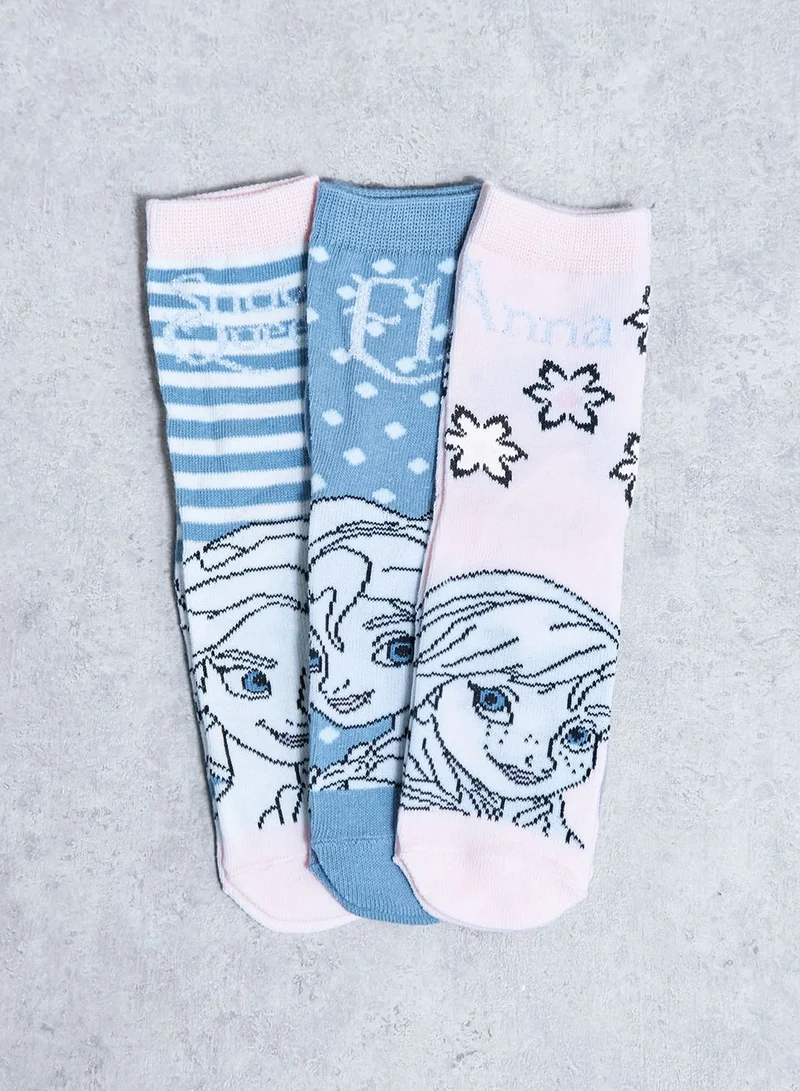 NAME IT Kids Dressfrozen Abela 3-Pack Of Socks