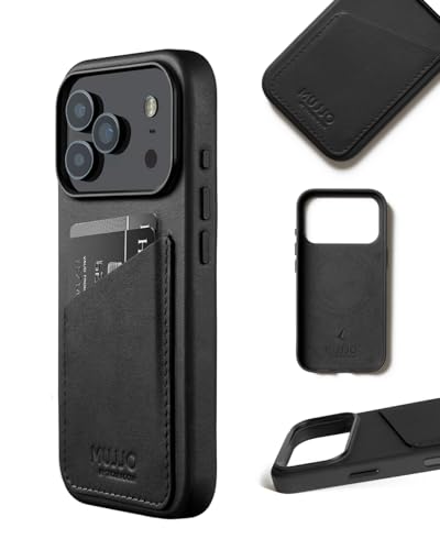 Mujjo Wallet Leather Case for iPhone 17 Pro MagSafe Compatible Black - Image 3