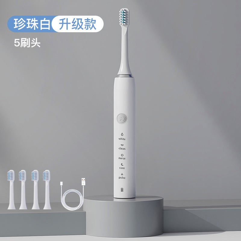 Electric Toothbrush Adult Sonic Tooth Cleaner Wireless Charging Tooth Cleaner Gift Electric Toothbrush - Image 1