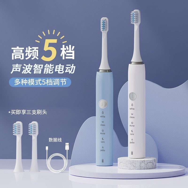 Electric Toothbrush Adult Sonic Tooth Cleaner Wireless Charging Tooth Cleaner Gift Electric Toothbrush - Image 2
