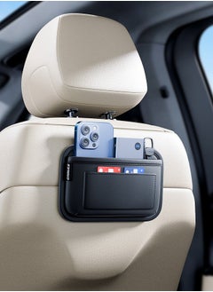 M MIAOYAN Car center console storage box sticker-type in-car storage and storage artifact leather multi-functional car mobile phone bag  - Image 1