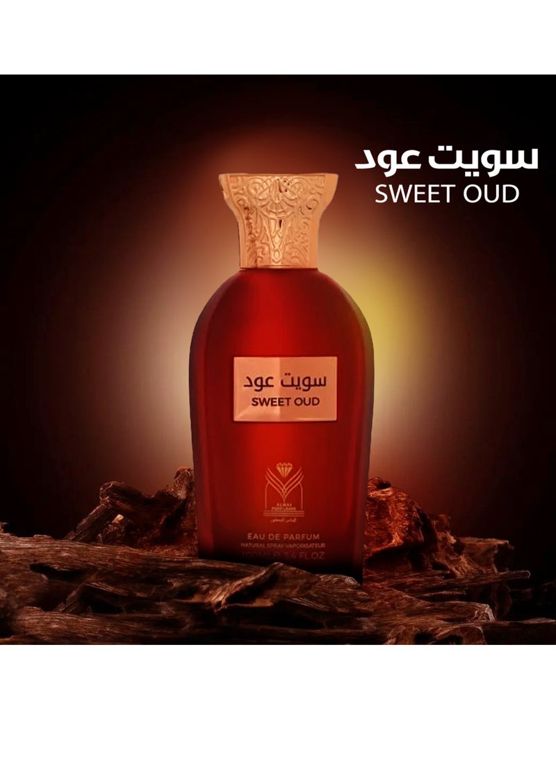 ALMAS PERFUMES Sweet Oud Unisex EDP 100ml - Image 3