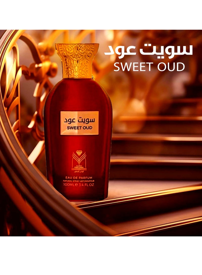 ALMAS PERFUMES Sweet Oud Unisex EDP 100ml - Image 2