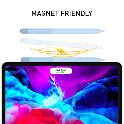 Delidigi for Apple Pencil 2nd Generation Case and Apple Pencil Pro (2024) Cover Gradient Color Silicone Sleeve Accessories Support iPencil Magnetic Charging and Double Tap - Image 2