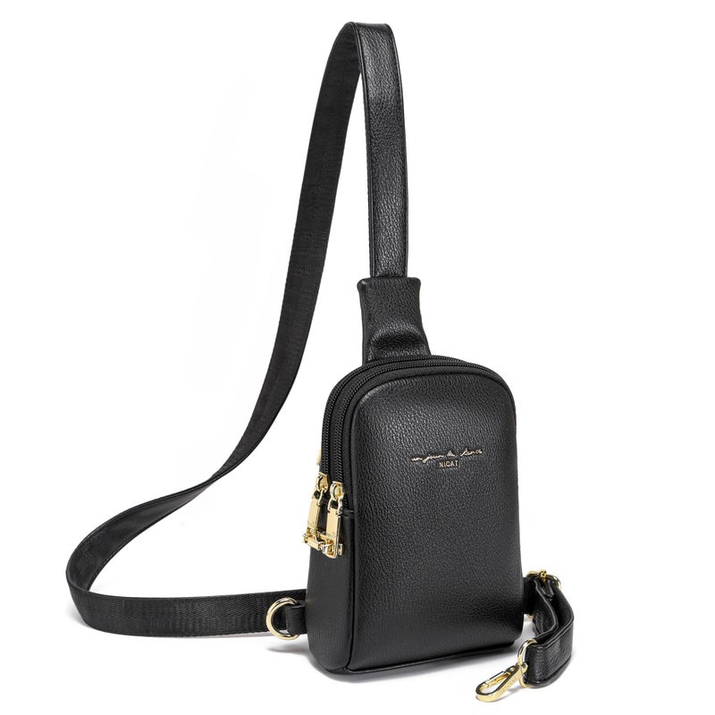 INICAT Small Sling Bag for Women Everyday & Travel Crossbody Bags Lightweight Cross Body Purses Vegan Leather(Anti theft) - Image 1