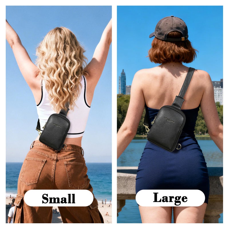 INICAT Small Sling Bag for Women Everyday & Travel Crossbody Bags Lightweight Cross Body Purses Vegan Leather(Anti theft) - Image 2