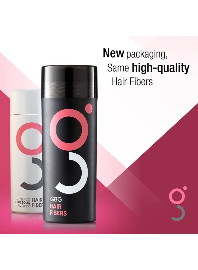 جيت باك جورجيس ألياف شعر نسائية من GBG للشعر الخفيف والناعم والبقع الصلعاء، لون بني غامق - ألياف لتكثيف الشعر للحصول على شعر كثيف على الفور في 30 ثانية، لمسة نهائية ومكثفة للنساء والرجال 25 جرام - خالية من القسوة - Image 2