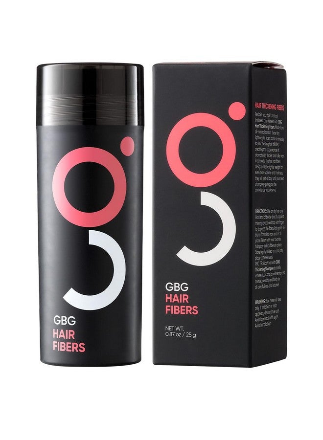 جيت باك جورجيس ألياف شعر نسائية من GBG للشعر الخفيف والناعم والبقع الصلعاء، لون بني غامق - ألياف لتكثيف الشعر للحصول على شعر كثيف على الفور في 30 ثانية، لمسة نهائية ومكثفة للنساء والرجال 25 جرام - خالية من القسوة - Image 1