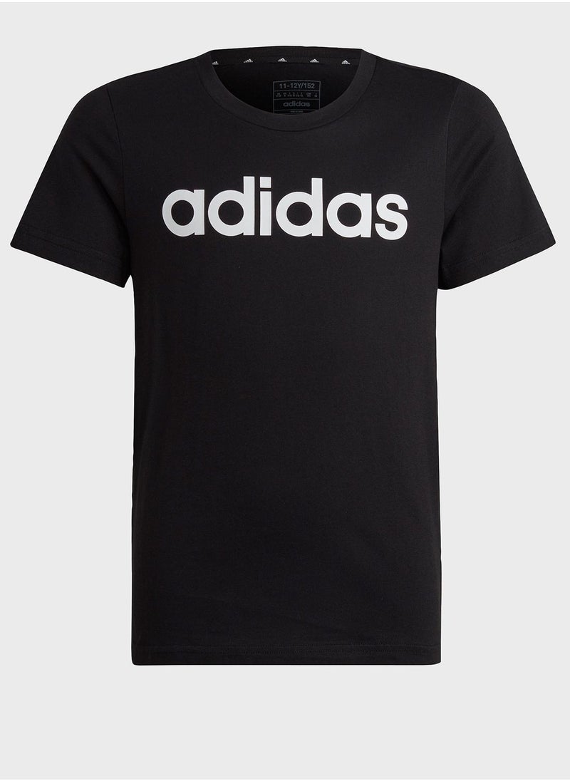 Adidas - Kids Essential Linear Logo T-Shirt - Image 1