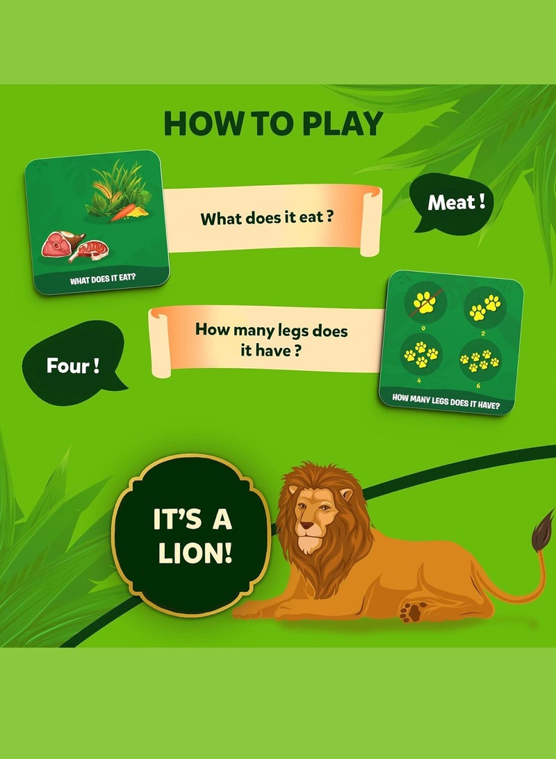 Splendors Kids Bilingual Fun Guessing Game Arabic English Educational Toys Kids Board Games Card Games Family Fun Activity Travel Game Perfect Gift for Kids Ages 4+ - Image 3