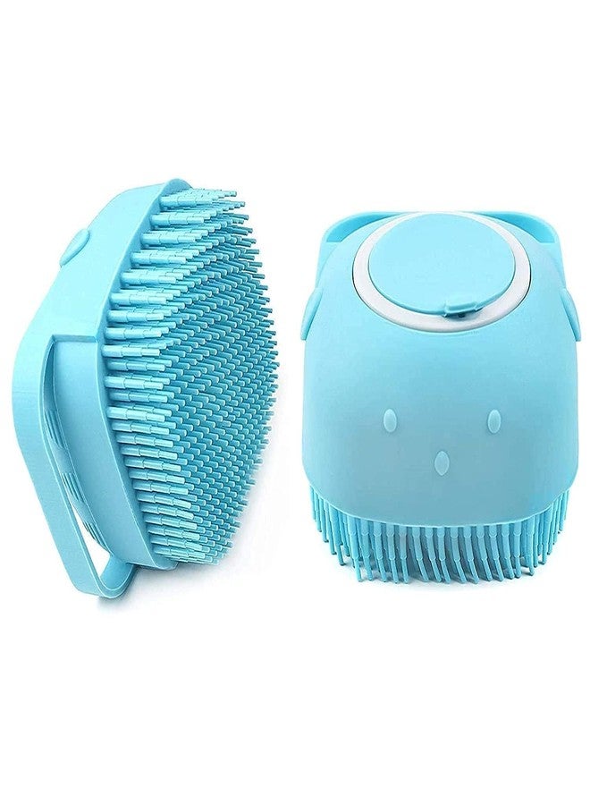 CLICKSY Body Scrubber with Soap Dispenser Brush, Silicone Exfoliating Brushes, Soft Body Exfoliator, Bath Loofah for Babies, Kids, Women, Men and Pets (1 pcs) - Image 1
