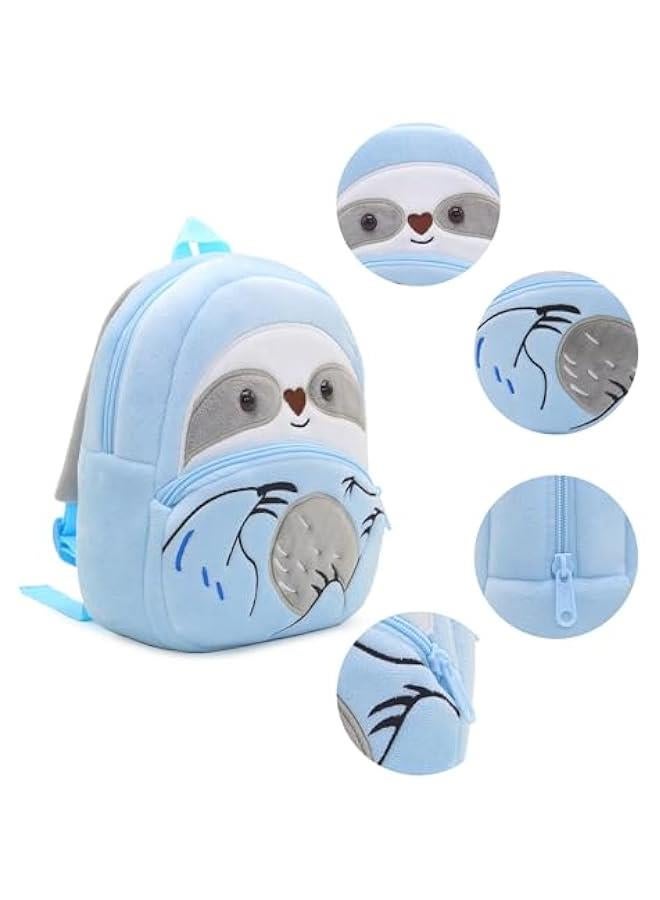 NICE CHOICE Cute Toddler Backpack Toddler Bag Plush Animal Cartoon Mini Travel Bag for Baby Girl Boy 2-6 Years(Sloth) - Image 4