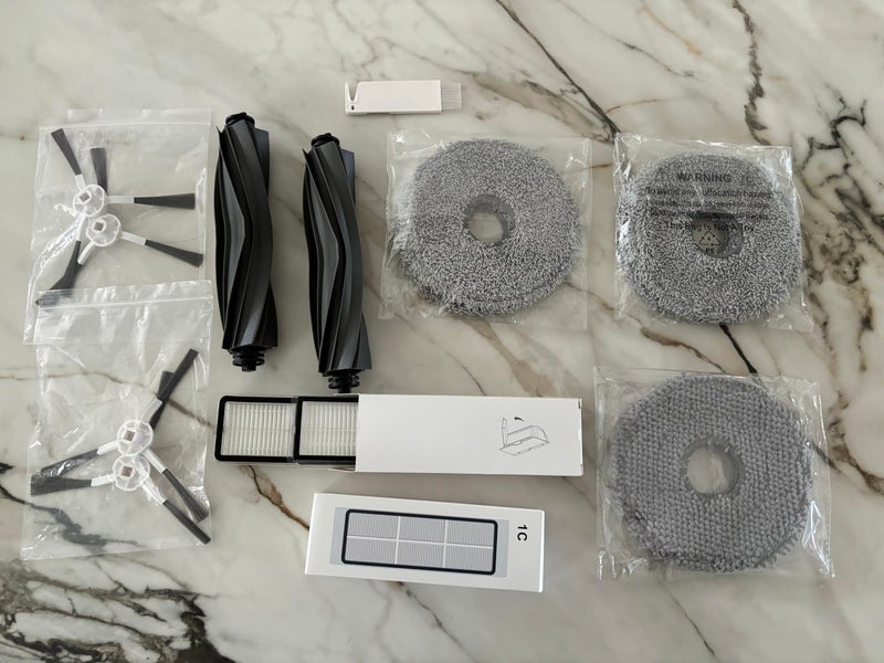 JoyBros Accessories for Dreame L10s Pro Ultra, L10 Prime L10s Pro Gen 2 L10s Plus Wiping Pads X6 ; Filters X4 ; Main Brushes X2 ;Side Brushes X4 Spare Parts - Image 2