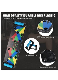 ELTRAZONE Push Up Board 9 in 1 Home Workout Equipment Multi-Functional Pushup Bar System Fitness Floor Chest Muscle Exercise Professional Equipment Burn Fat Strength Training Arm  - Image 2