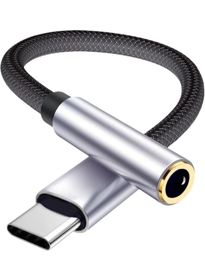 نوع-C USB C إلى 3.5 ملم محول سماعة الرأس كابل مضغوط ، محول AUX للسيارة الصوتية لـ iPhone Samsung S23 S24 S25 FE Plus Ultra Google Pixel 10 ، لـ iPad Air 5 Mini 6 ، Pro ، 10th ، إلخ - Image 1