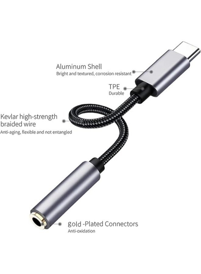 نوع-C USB C إلى 3.5 ملم محول سماعة الرأس كابل مضغوط ، محول AUX للسيارة الصوتية لـ iPhone Samsung S23 S24 S25 FE Plus Ultra Google Pixel 10 ، لـ iPad Air 5 Mini 6 ، Pro ، 10th ، إلخ - Image 5
