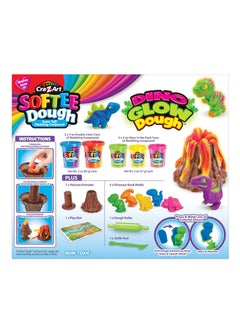 Cra-Z-Art Cra-Z-Art Softee Dough Modeling Compounds Dino Glow Dough  - Image 4