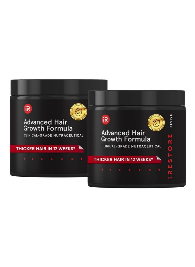 iRestore iRESTORE Advanced Hair Growth Supplement for Women | Hair Vitamins For Faster Hair Regrowth | Best for Hair Loss and Thinning - 2 Pack, 1 Month Supply Each  - Image 1