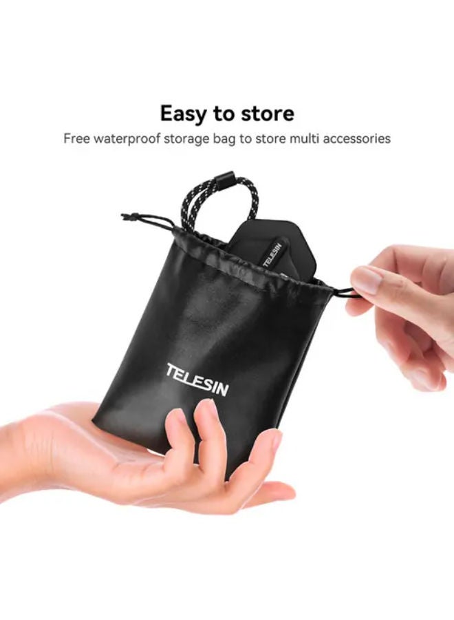 تيليسن حامل مغناطيسي للرقبة مع طقم ملصق Nano لكاميرات الأكشن TE-MMK-001 - Image 5