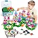 Leetous Toys Gifts for Toddlers Boys Girls Age 2 3 4 5 6 167 PCS Dinosaur Flower Garden Building Blocks STEM Fine Motor Skill Stacking Games Easter First 1st Birthday Gifts for Preschool Kids 2 Years Old - Image 4