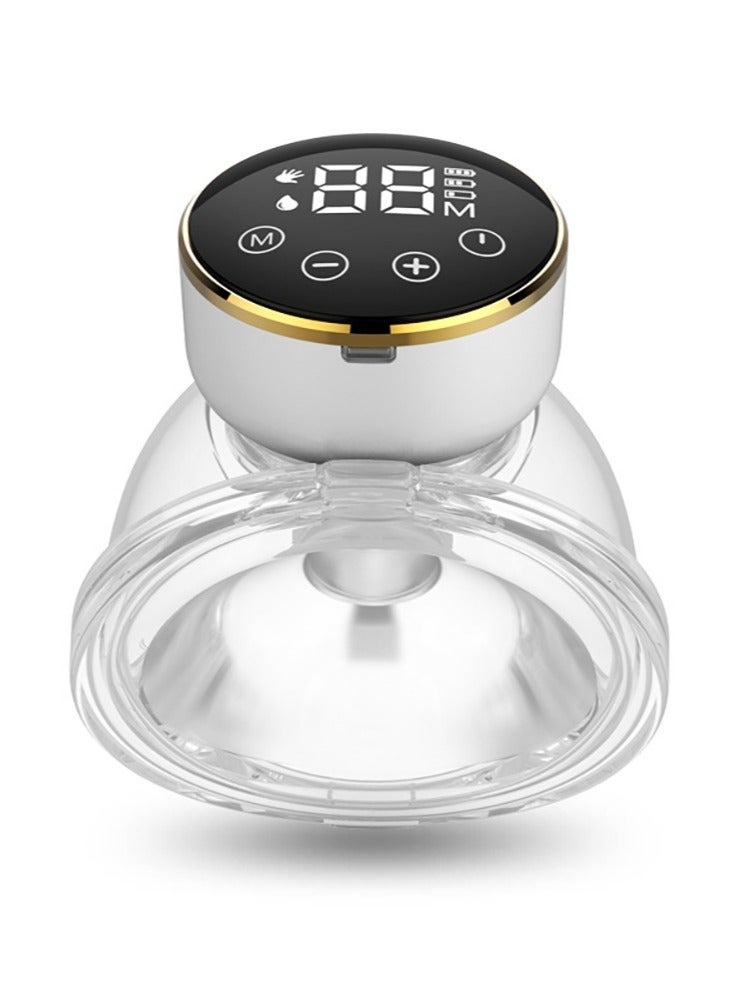 Arabest مضخة ثدي قابلة للارتداء، مضخة ثدي بدون استخدام اليدين، مضخة ثدي كهربائية مع 3 أوضاع، مضخة ثدي محمولة مع شاشة LCD بيضاء - Image 1