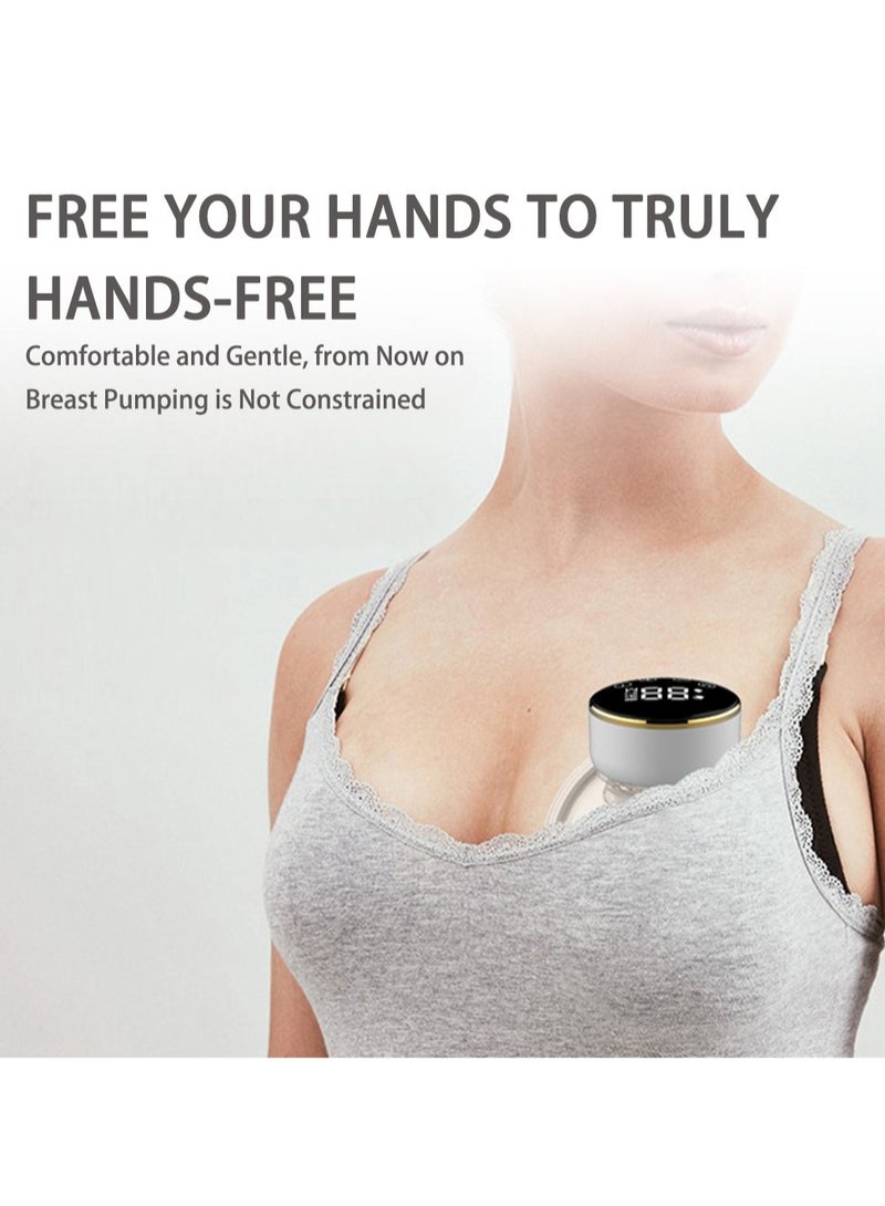 Arabest مضخة ثدي قابلة للارتداء، مضخة ثدي بدون استخدام اليدين، مضخة ثدي كهربائية مع 3 أوضاع، مضخة ثدي محمولة مع شاشة LCD بيضاء - Image 3