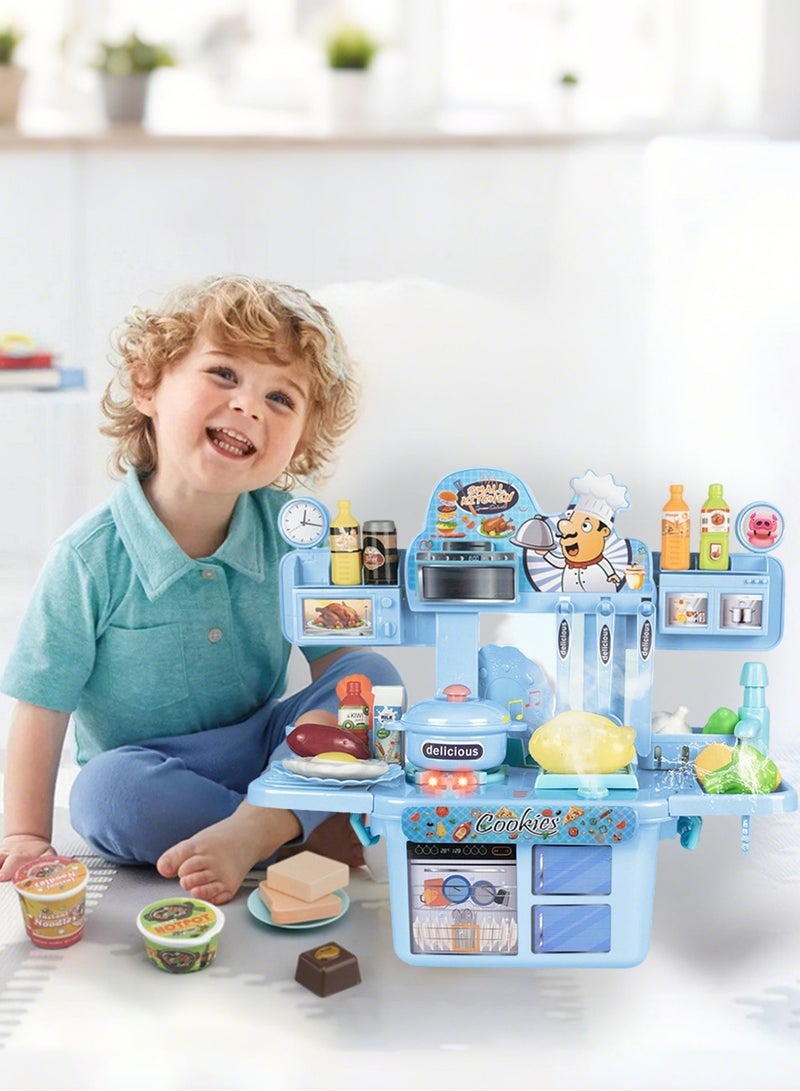 Paka Rabbit 30 Toy Accessories, Kids kitchen playset, indoor/outdoor kitchenette, interactive play with lights, sounds and spray, made of durable plastic, ,suitable for toddlers aged 3+ - Image 3