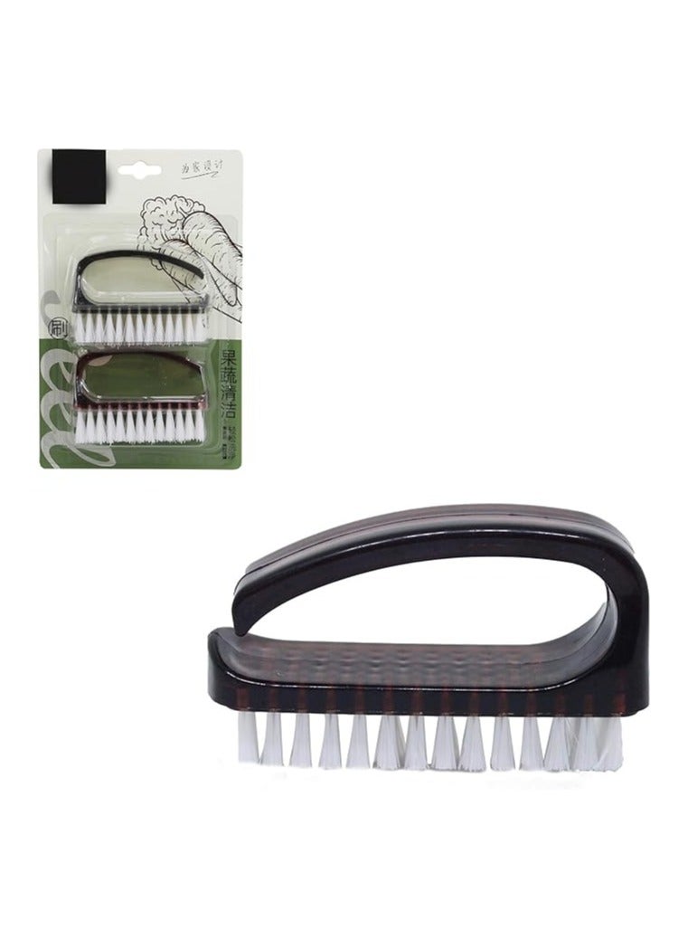 Generic Scrub Brush with Ergonomic Handle Heavy Duty Bristles for Deep Cleaning Bathroom, Kitchen, Tiles and Floors Multipurpose Scrubber for Household Easy Grip Design for Effective Stain Removal (8x2 cm)  - Image 3