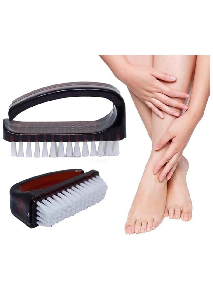 Generic Scrub Brush with Ergonomic Handle Heavy Duty Bristles for Deep Cleaning Bathroom, Kitchen, Tiles and Floors Multipurpose Scrubber for Household Easy Grip Design for Effective Stain Removal (8x2 cm)  - Image 2