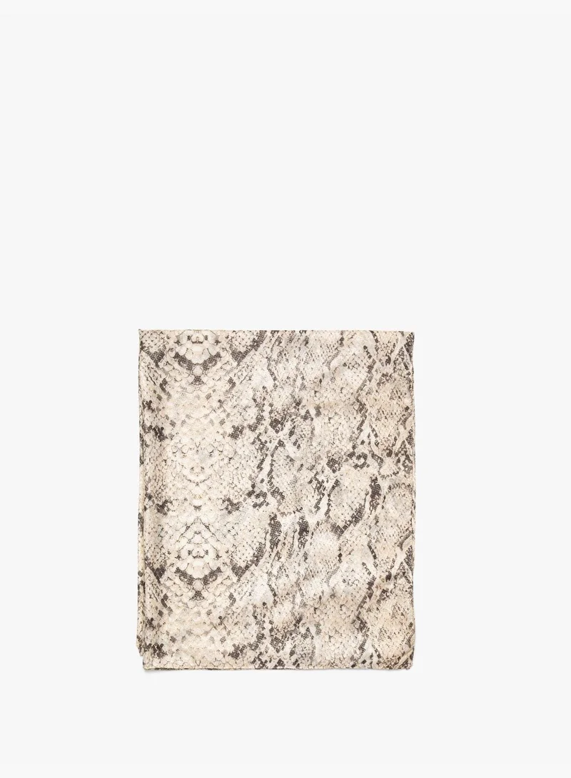 KOTON Snake Patterned Shawl