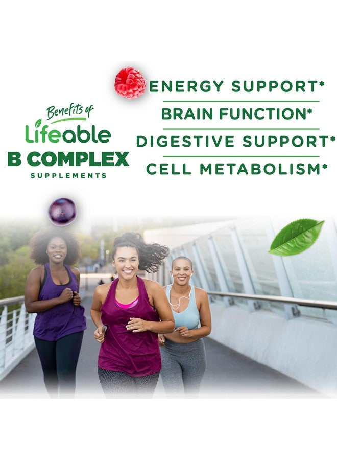 Lifeable Vitamin B Complex Gummies for Adults | with Vitamin C | Great Tasting Vitamin B Gummies | for Energy and Nerve System | Vegan B Complex Vitamins for Women, Men | 90 Gummies - Image 3