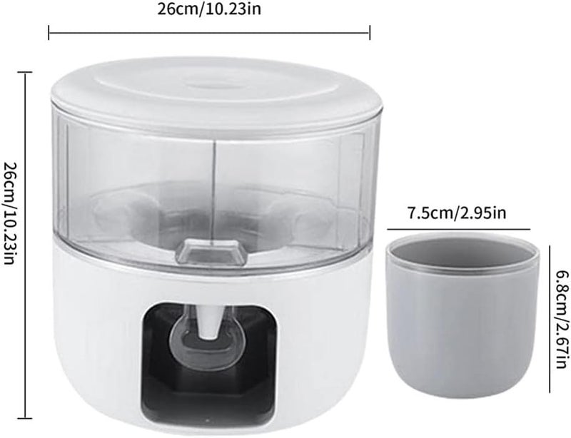 JUMIX 3 Grids Drinks Dispenser with Tap 360 Rotatable Beverage Dispenser Cold Kettle for Fridge Beverage Bucket Milk Juice Dispenser for Home Outdoor Picnic BBQ - Image 5