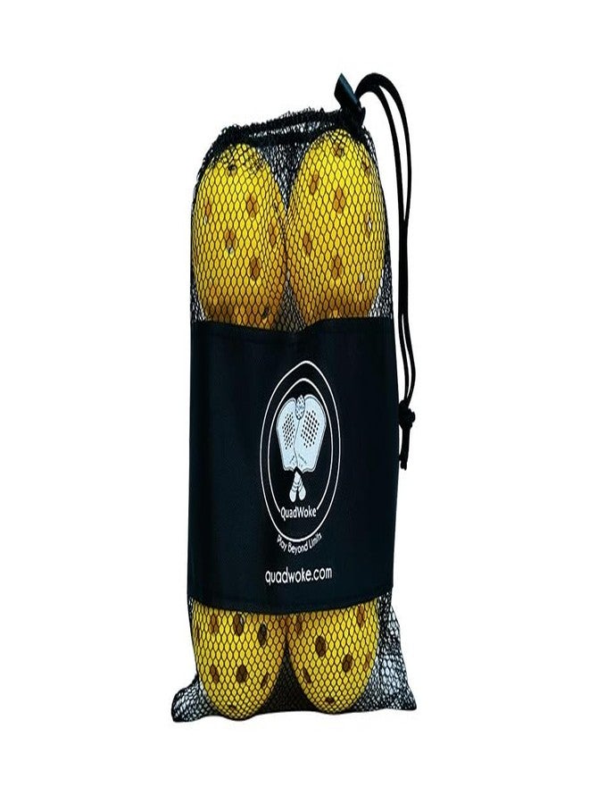 Quadwoke W-40 Balls | 40 Holes Outdoor Pickleball | for Beginners - Image 2