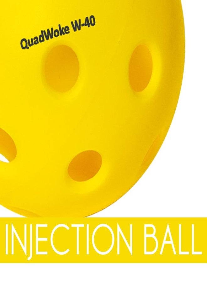 Quadwoke W-40 Balls | 40 Holes Outdoor Pickleball | for Beginners - Image 5