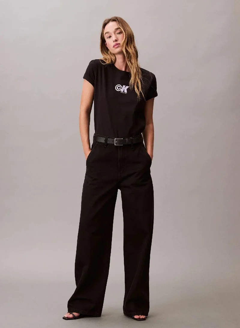 Calvin Klein Jeans CK Logo Jersey Slim Tee