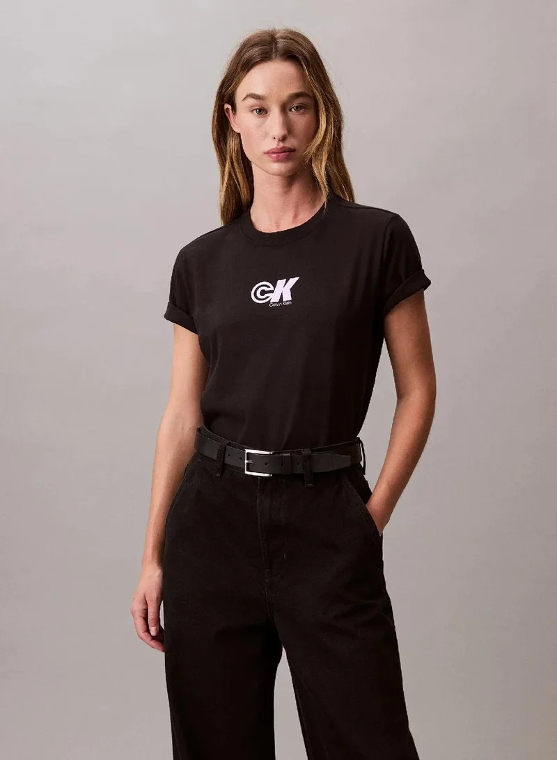 Calvin Klein Jeans CK Logo Jersey Slim Tee