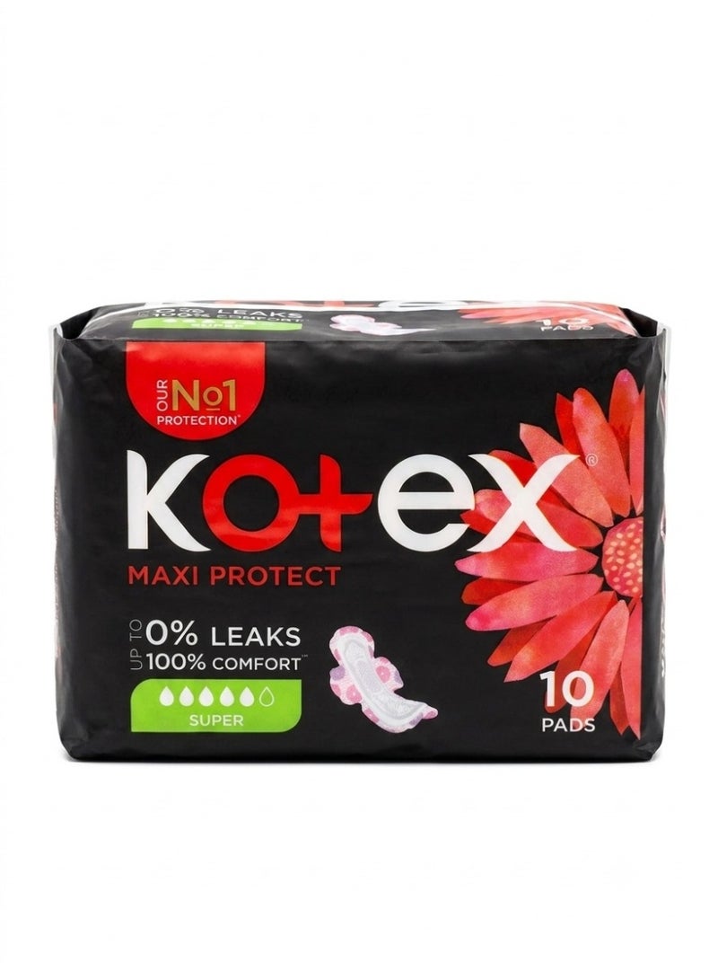 Large Maxi Pads with Wings 10 Pads