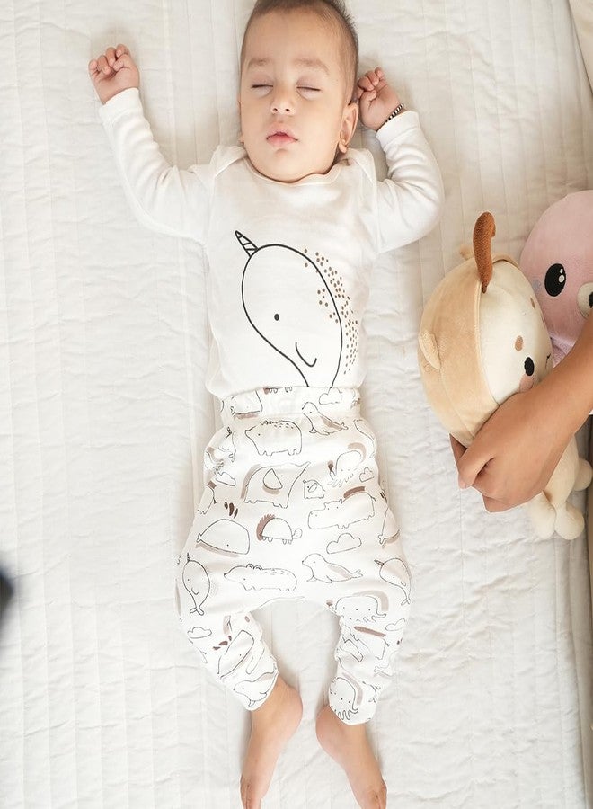 موش طقم هدايا للجنسين من قماش الخيزران فائق النعومة من موش، مناسب للأطفال حديثي الولادة/الأطفال، عبوة من 9 قطع (3-6 أشهر، بنقشة الحياة البحرية)، متعدد الألوان - Image 5