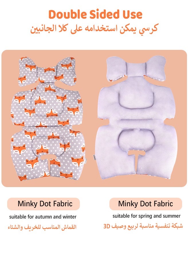 Toddler Car Seat Insert, Baby Stroller Liner Head and Body Support Pillow, Toddler Seat Pad Carseat Neck Support Cushion for Toddler, Fox - pzsku/Z9CA53362E4C2C6944496Z/45/_/1731055980/d7378627-5f06-4548-813c-302b7ee9c750