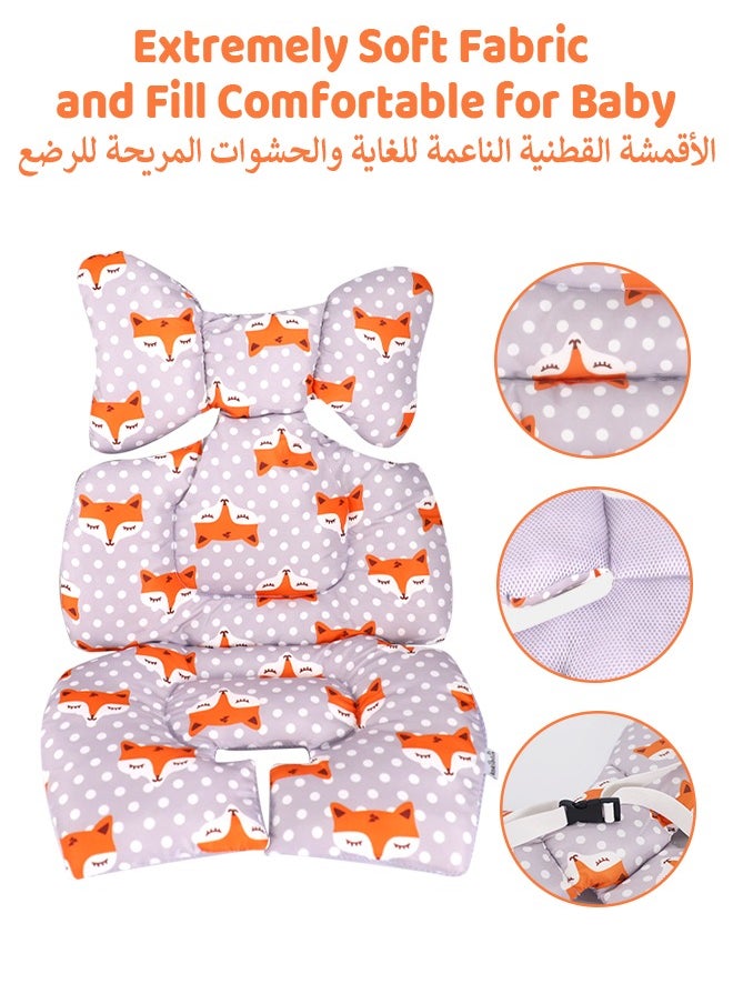 Toddler Car Seat Insert, Baby Stroller Liner Head and Body Support Pillow, Toddler Seat Pad Carseat Neck Support Cushion for Toddler, Fox - pzsku/Z9CA53362E4C2C6944496Z/45/_/1731055981/e5000bdf-27e7-4868-9730-300006fbe99f