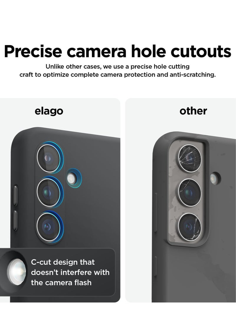 Elago Silicone for Samsung Galaxy S24 Plus Case Cover - Black - Image 3