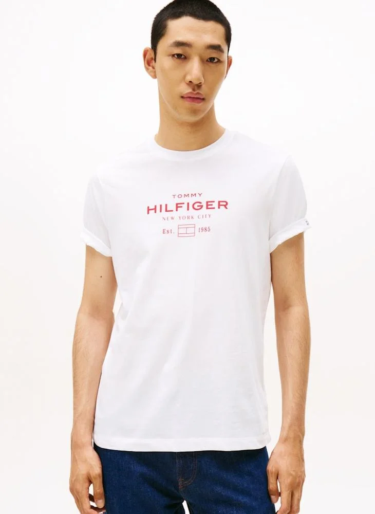 TOMMY HILFIGER Graphic Logo Crew Neck T-Shirt